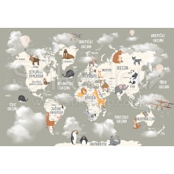 Foto tapete Mapa sveta 18